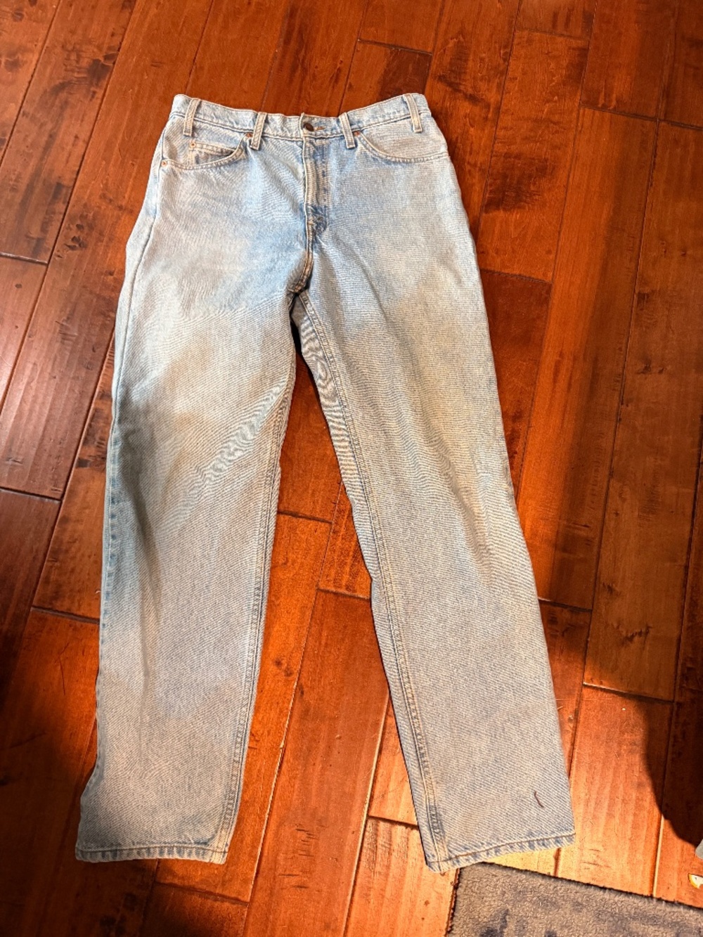 Aligrace Levi's 550 jeans custom, up cycled vintage denim jeans.
